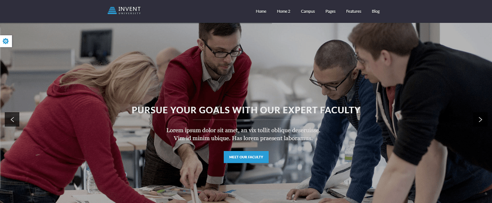 Invent is a professional WordPress LMS theme 