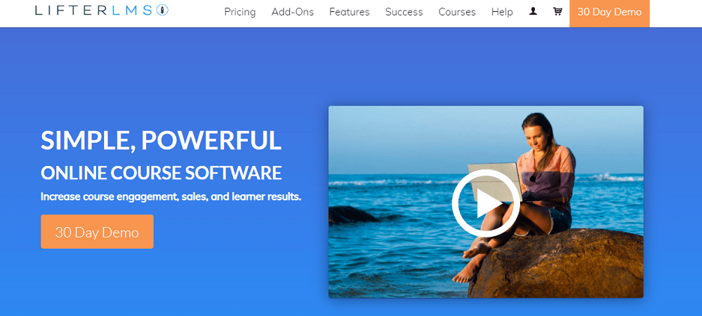LifterLMS is a simple yet powerful online learning software that enables online course 